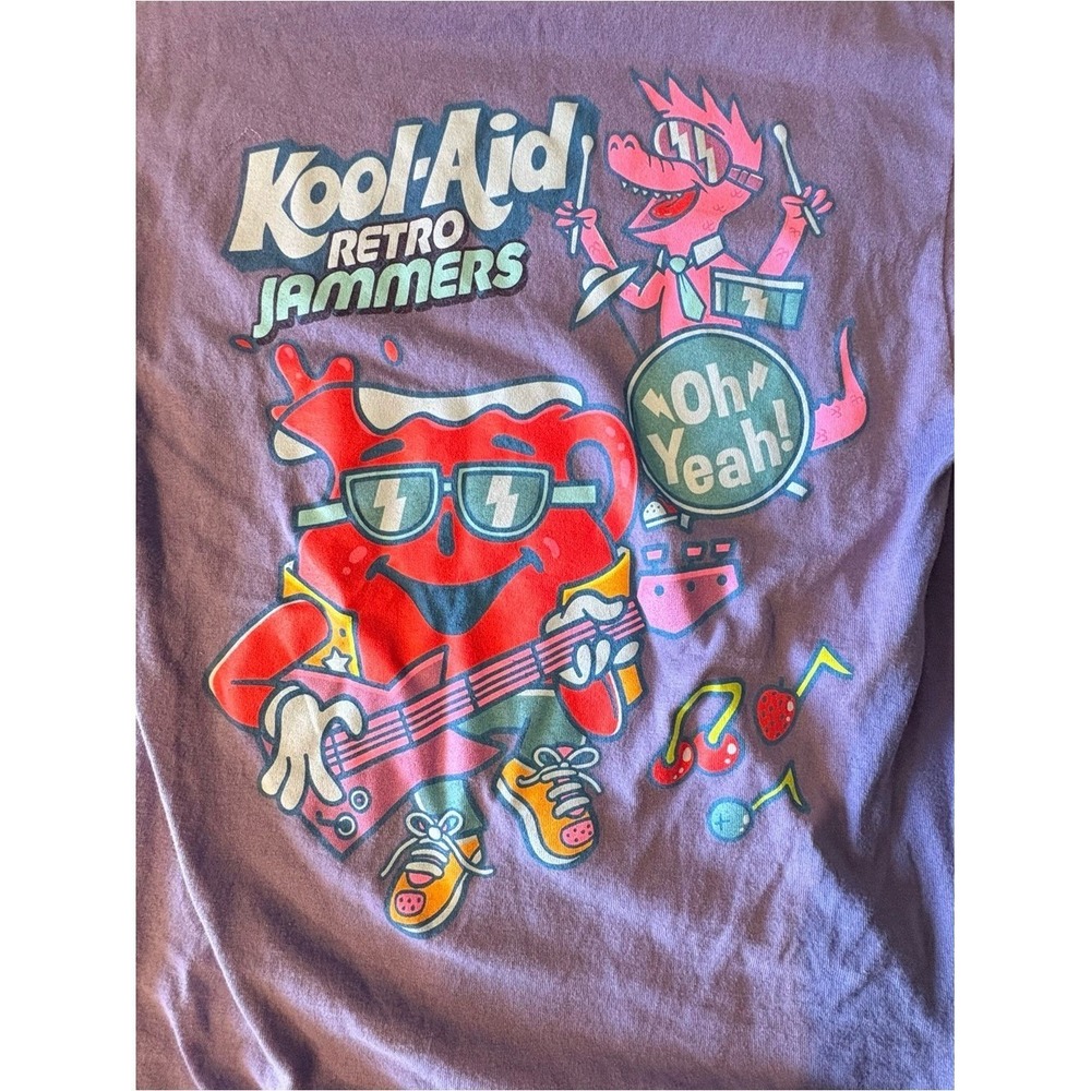 ♾️Streetwear Promo Kool Aid Retro Graphic T Shirt Purple Oh Yeah Man ♾️